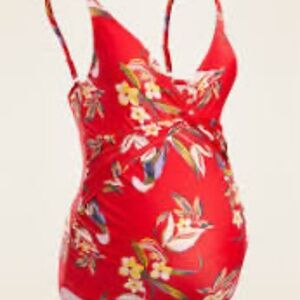 Old Navy floral maternity bathing suit